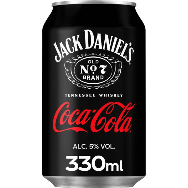 4x Gekoelde Jack Daniels Whiskey & Coca Cola